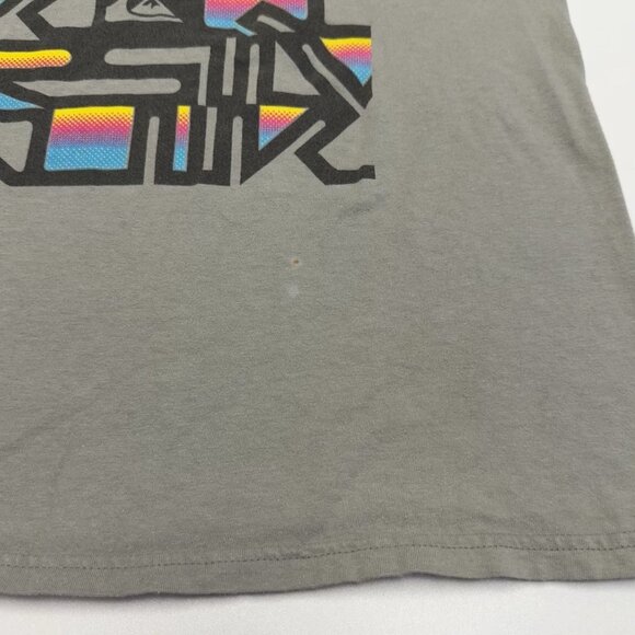Vintage Quiksilver Shirt Mens Medium Gray Y2K 90s Short Sleeve Surf - Picture 4 of 12